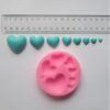 Versatile Heart Silicone Mould - 6x6x1.6cm