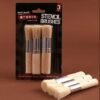 Stencil Brush Set (Pack of 3) - Flat Sizes 6, 8, 10 for Painting & DIY Crafts