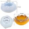 Closed Lotus Shape T-Light Silicone Mould - 3.54 x 1.77 Inch