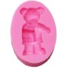 Charming Teddy Bear Silicone Mould - 8.5x6x2 cm