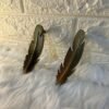 Feather Tray Handle – Antique Gold | 6 Inch | Elegant Vintage Hardware for Resin & Wooden Trays