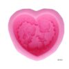 Heart Couple Frame Silicone Mould - 9x8x4 cm