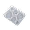 Drop Shape 6-Cavity Silicone Mould (11x10cm) - 4mm Depth