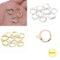 Buy Bali Earring Hooks Set - 100Pcs Golden/Silver