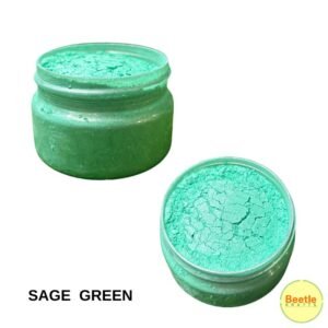 Sage Green Metallic Pigment Powder (20gm) - High-Shine Mica Powder for Resin Art, Painting, Soap Making & DIY Crafts