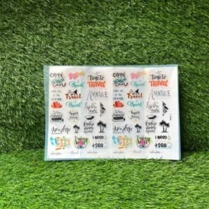 Colourful Insert Sheet- A4 size : Travel Part 2