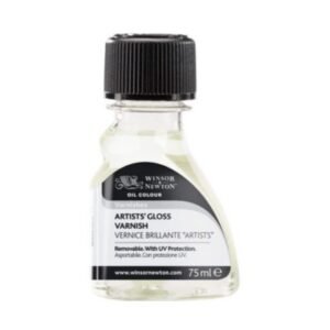 Winsor & Newton Artists’ Gloss Varnish, 75ml | High-Quality, Removable Varnish for Oil & Alkyd Paintings