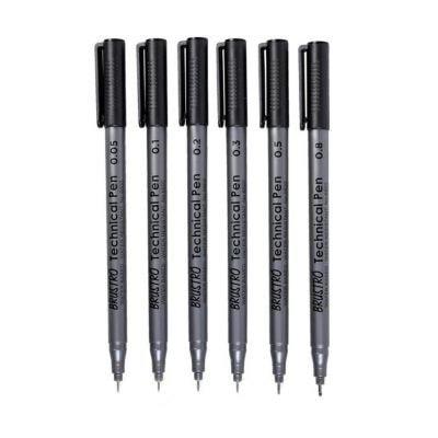 Brustro Technical Fineliner Pen - Black Ink | Precision Drawing & Illustration Pens (Set of 6 & Set of 9) 19 11 min