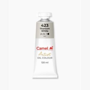 Camel Artist Oil Colour – Titanium White 423 (120ml Tube)