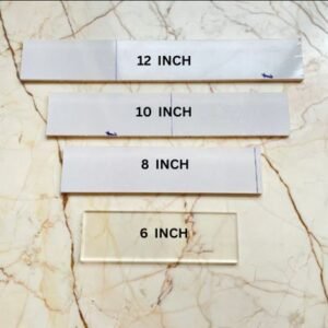 Transparent Acrylic Name Stand - 12 Inch