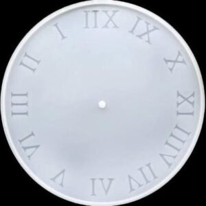 Large Clock Roman Numeral Silicone Mould - 12 Inch (5mm Depth) | Resin Art & Grand Timepieces