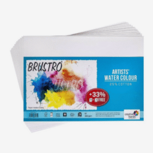 Brustro Artists Watercolour Paper 300 GSM - Premium Cold Pressed Surface (A4 & A3 Sizes)