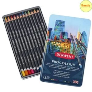Derwent Procolour Pencils - 12 & 24 Shades Tin Box | Professional Colouring Pencils