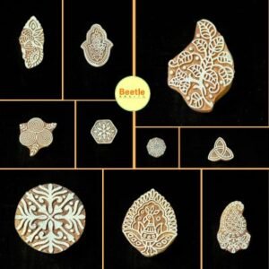 Wooden Block Printing Stamps (3-3.5 Inch) approx