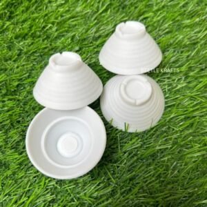 Miniature Ramen Bowls (Black/White) - 5cm | Realistic Dollhouse Dinnerware & Tiny Foodie Props