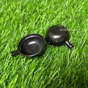 Miniature Sauce Pan (Black) - 3.5cm | Realistic Dollhouse Cookware, Kitchen Accessory & Craft Prop