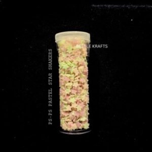 Polymer Shaker Fillers - Multicolour Stars (Pastel Shades, 20gm)