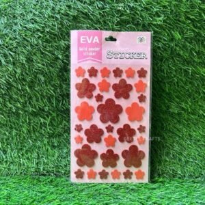 Foam Stickers – Flowers (All 4 Colours: Red, Yellow, Pink, Blue)