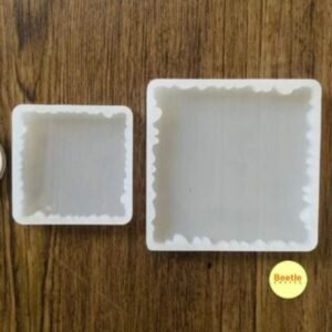 Square Agate Mould (2 & 3 Inch) - Premium Silicone Mould for Resin Art, Geode Coasters & DIY Decorative Pieces