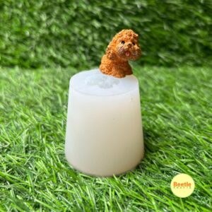 Puppy Silicone Mould (2.7x2.9cm) | Perfect for Resin, Clay, Soap, Wax & Miniature Crafts