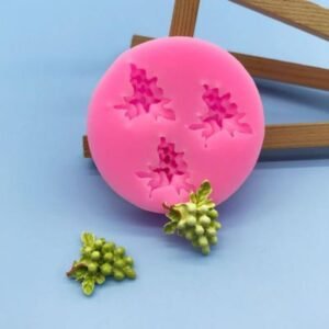 Fondant Silicone Molds 3Pcs Simulated Grape Silicone Mold Chocolate Cake Baking Candle Mold