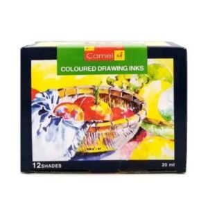 Camel Coloured Drawing Inks – Set of 12 Shades (20ml Each) | Vibrant Inks for Art, Illustration & Calligraphy