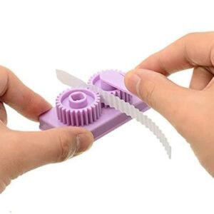 Hand-Operated Plastic Quilling Crimper Machine - Add Texture & Dimension to Your Paper Art (Pack of 1)