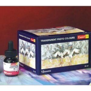 Camel Transparent Photo Colours – Set of 12 Shades (20ml Each) | For Photography Retouching, Art & Mixed Media