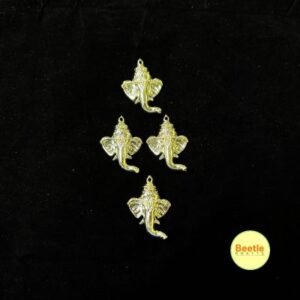 3D Golden Ganesha Acrylic Cutout | Divine Home Decor, Pooja & DIY Art (Available in 3.5cm, 4.5cm, 5cm)