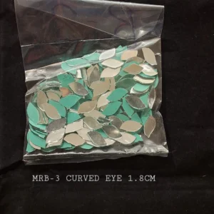 Lippan Art Leaf Shape Mirrors - 50gm Mixed Size Pack | Authentic Glass Mirrors for Organic Mud & Mirror Art (0.7cm, 1.5cm, 1.7cm, 2.1cm)