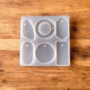 6-Cavity Silicone Mould for Bag Tags, Keyrings & Luggage Tags | Unique & Classic Shapes | Create Personalized Resin Crafts & Gifts