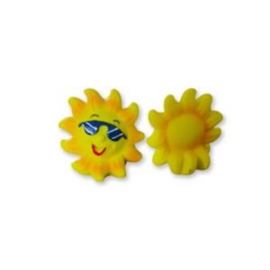 Beach Sun Miniature (2.2 cm) - Adorable Resin/Plastic Figurine for Fairy Gardens, Terrariums, Summer Crafts & Decor