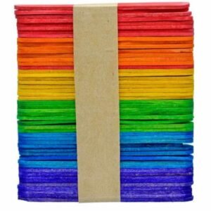 Ice Cream Sticks (4.5 Inch) - Pack of 50 Pcs | Versatile for DIY, Art & School Projects