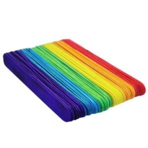 Ice Cream Sticks (6 Inch) - Pack of 50 Pcs | Jumbo Size for DIY, Art & School Projects