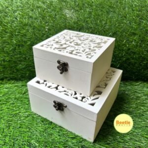 MDF White Box Lazer Cut : 5 & 6 Inch
