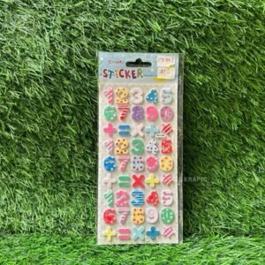 Foam Stickers – 5 Assorted Types | Colorful Self-Adhesive Craft Stickers