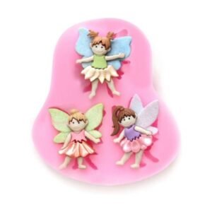Miniature Fairy Silicone Mould (3-Cavity) - Jewelry Charms, Cupcake Toppers & Resin Inclusions