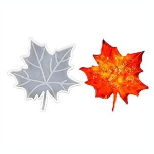 Autumn Leaf Coaster Mould - 4 Inch Silicone Mould (5mm Depth) | Perfect for Resin Art, DIY Seasonal Coasters & Fall Decor
