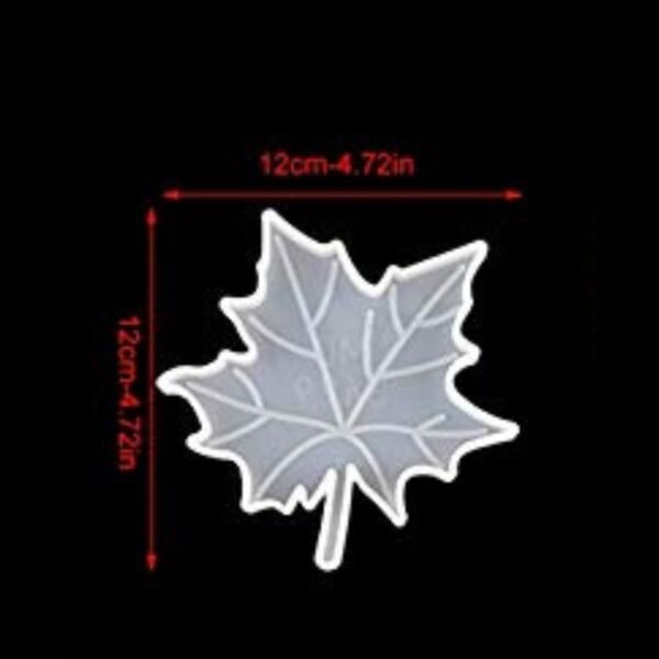 Autumn Leaf Coaster Mould - 4 Inch Silicone Mould (5mm Depth) | Perfect for Resin Art, DIY Seasonal Coasters & Fall Decor 13 253 2