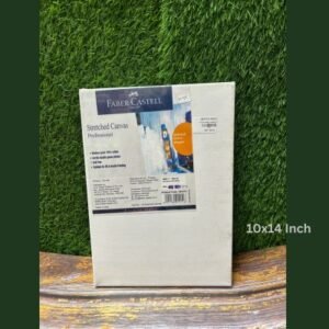 Faber-Castell Stretched Canvas (White) – 10x14 Inch | Artist-Grade Cotton Canvas