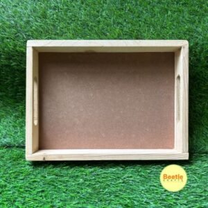 Pinewood Mdf Decoupage Tray With Handle : 9X12 Inch
