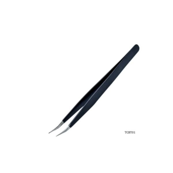 Precision Stainless Steel Tweezer - 5.5 Inch (Versatile Straight / Slanted Tip) 12 258 7