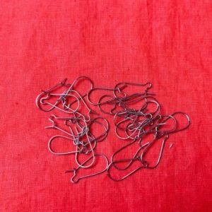 Earring Hooks : Steel/Oxidized (25pcs) : (2.5/3/4cm)