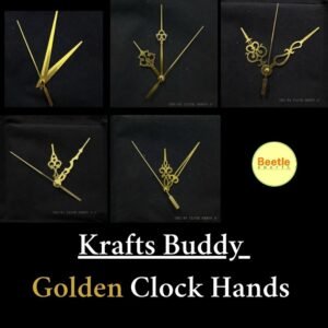 Krafts Buddy Clock Hands – Golden (4" / 4.5") | Compatible with Krafts Buddy Clock Mechanism