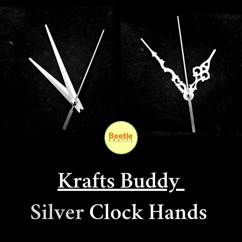 Buy Premium Krafts Buddy Clock Hands | Silver 4-4.5 Inch