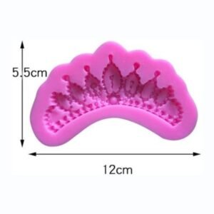 Royal Crown Silicone Mold (5.5 x 12 cm) - Flexible Cake Topper, Fondant, and Resin Mould