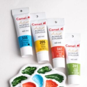 Camel Artist Acrylic Colour SR1 40ml Tube - Rich & Versatile (All Colours Available)