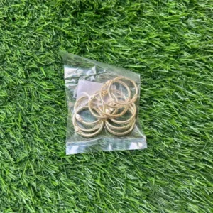 Book Rings / Loose Leaf Binder Rings - Golden (20mm & 25mm) | Pack of 10 for Crafts, Journals & Organization