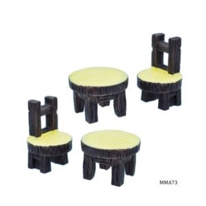 Miniature Model Vintage 2Table; 2Chair