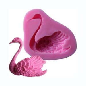 Elegant Swan Shape Silicone Mould - 6 x 6 cm